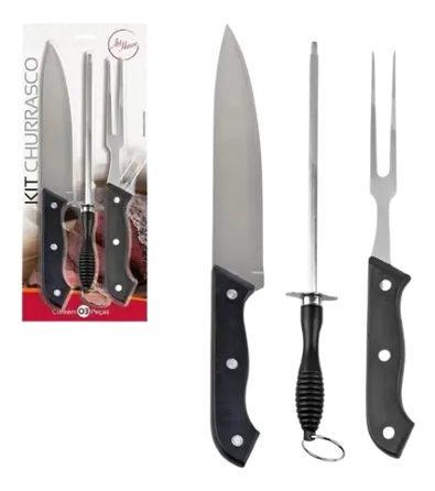 KIT DE BARBACOA DE 3 PIEZAS