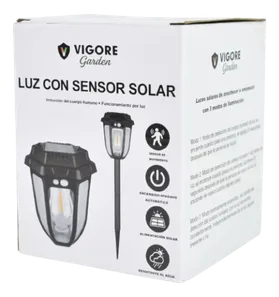 LÁMPARA SOLAR CON SENSOR