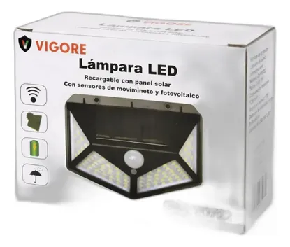 LÁMPARA SOLAR LUZ LED